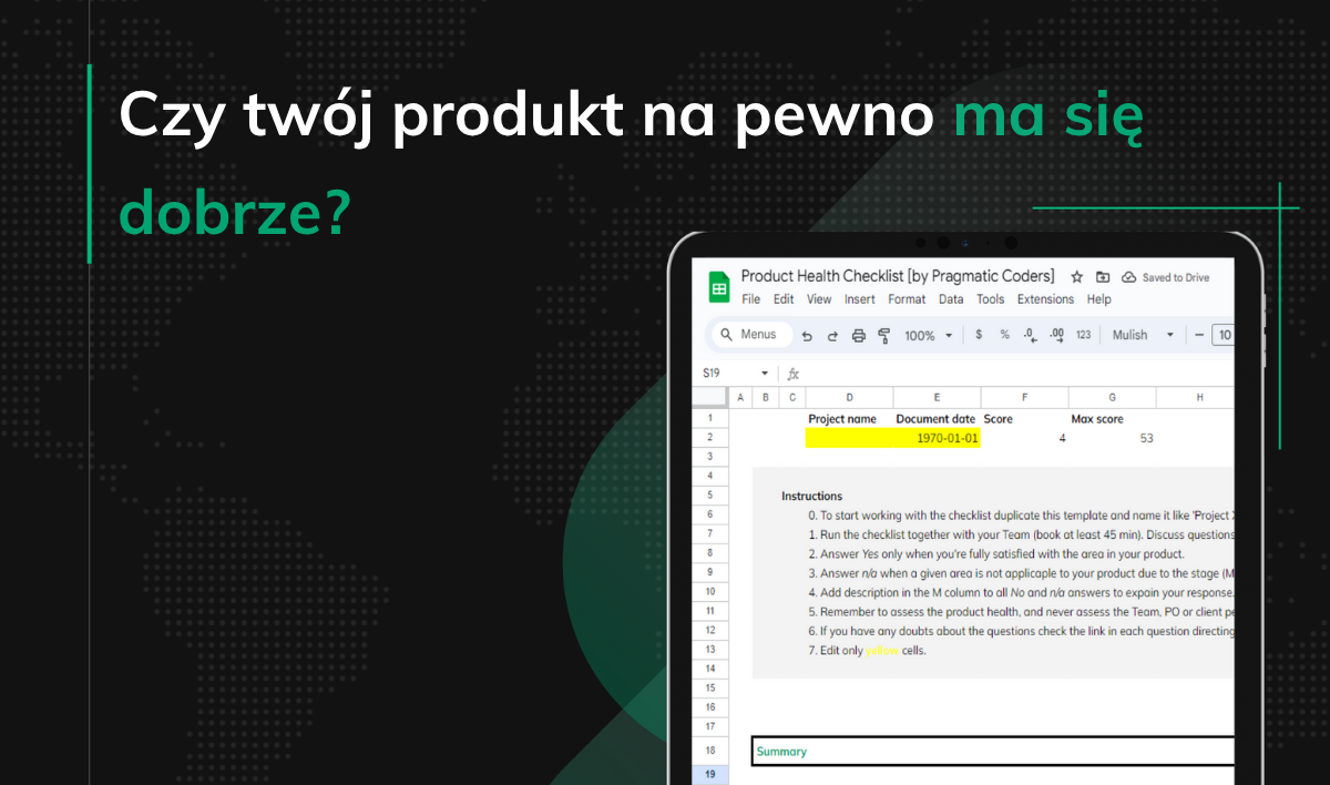 Czy twój produkt na pewno ma się dobrze