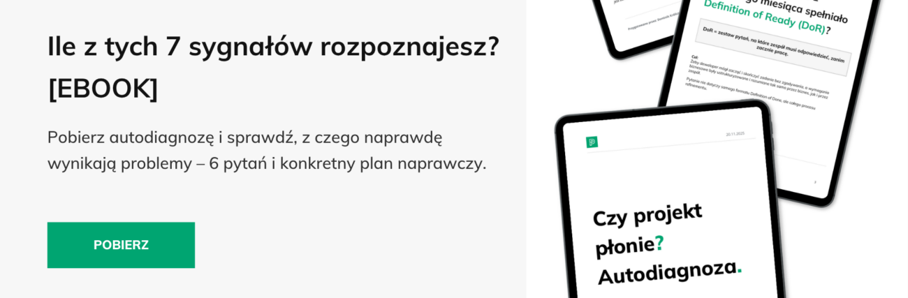 Baner ebook autodiagnoza dlaczego projekty IT przekraczają budżet
