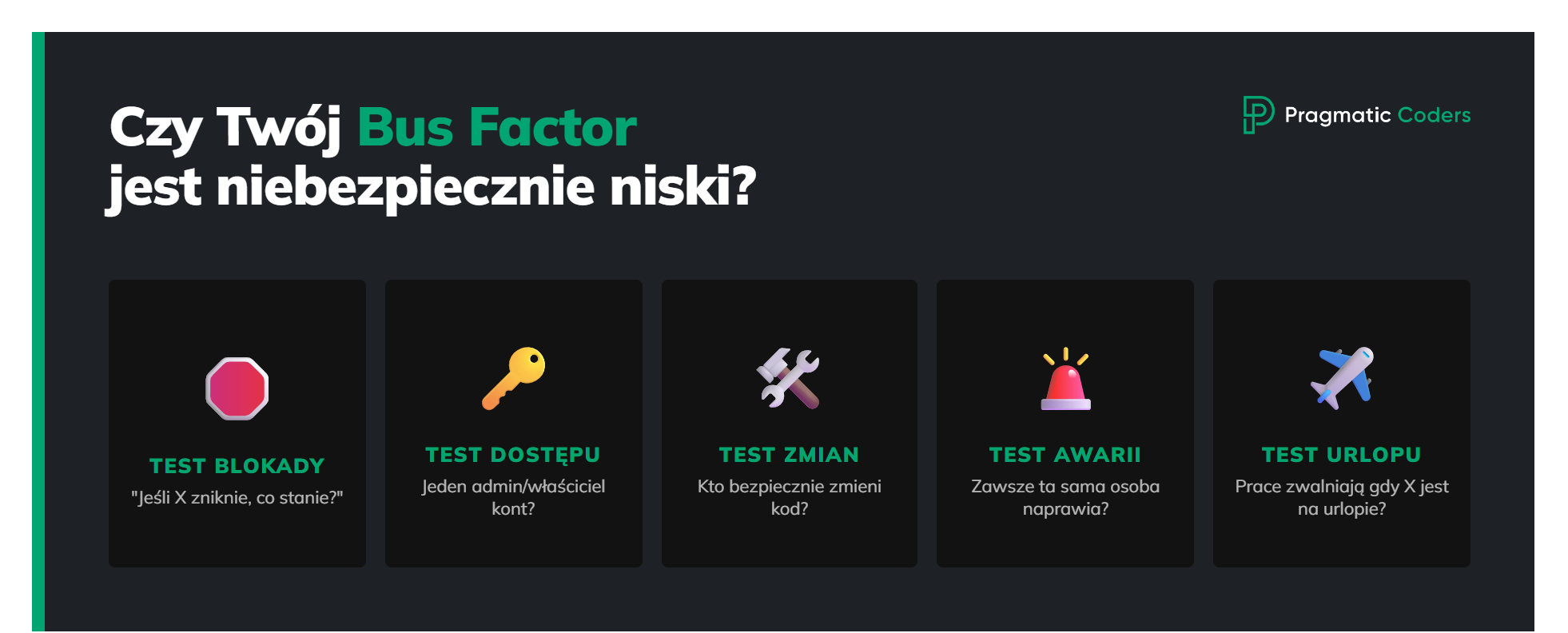 Czy twój bus factor jest niebezpiecznie niski