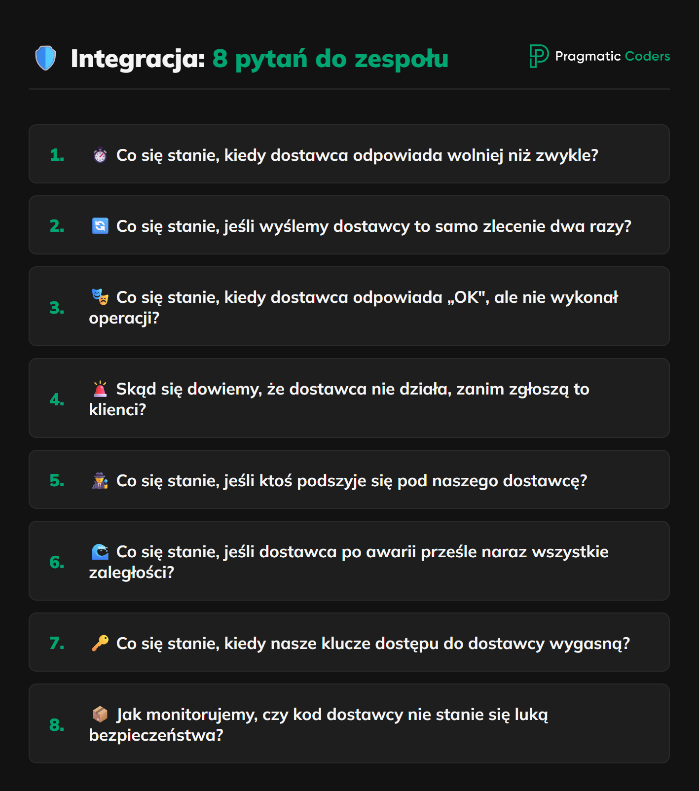 3rd party integration - 8 pytań do zespołu