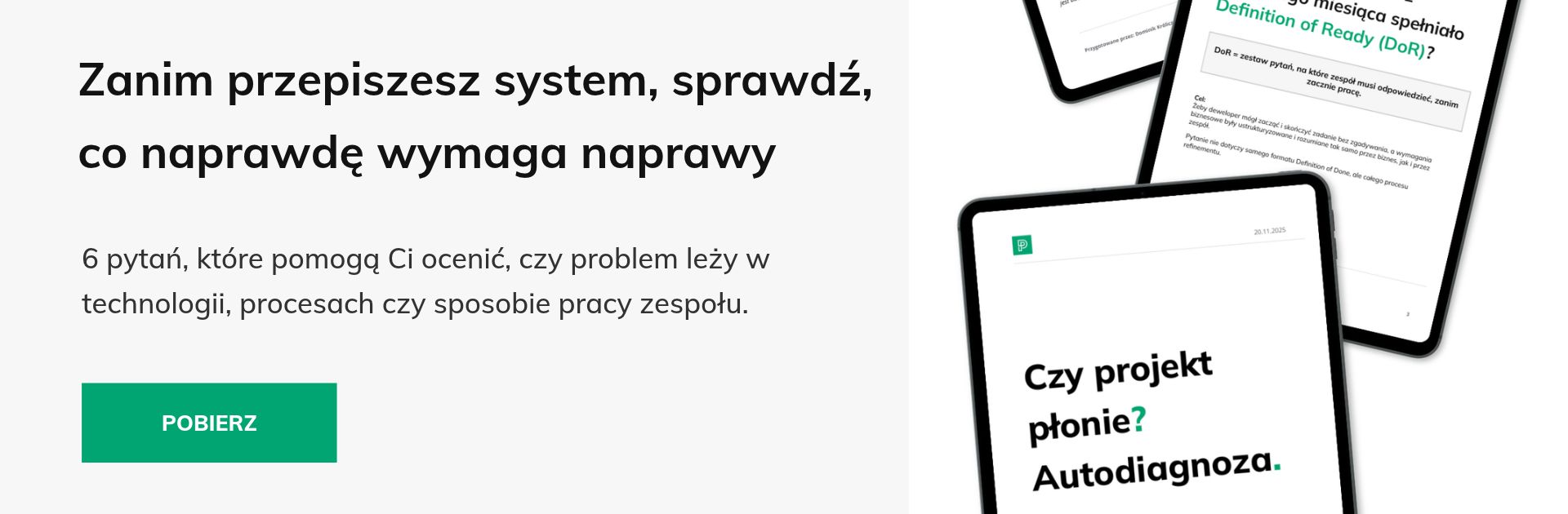 Zanim przepiszesz system, sprawdź, co naprawdę wymaga naprawy